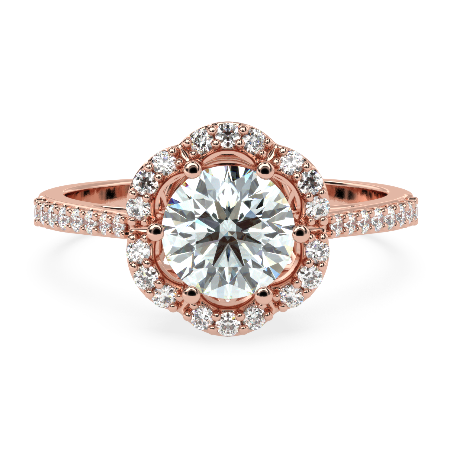 1.22 Carat G Color VS1 Clarity Diamond Studded Natural Diamond Ring.